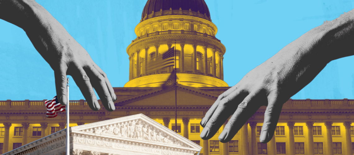 SB 203, HB 451, HB 512, and SJR 9 are part of a calculated overreach by the Legislature to protect and expand the Utah Legislature’s power, violating the separation of powers between the legislative and judicial branches of our government.